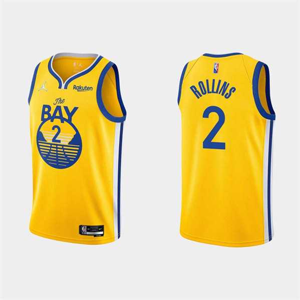Golden State Warriors #2 Ryan Rollins 2022 Yellow Stitched Basketball Jersey Dzhi,We sell and wholesale Golden State Warriors #2 Ryan Rollins 2022 Yellow Stitched Basketball Jersey Dzhi on line form chian!